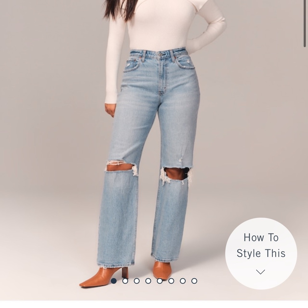 The 90s relaxed jeans high rise 26 SHORT